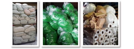 プラスチックリサイクルの流れ～1.回収（集荷）製造メーカーより引き取りしてきたプラスチックのスクラップ